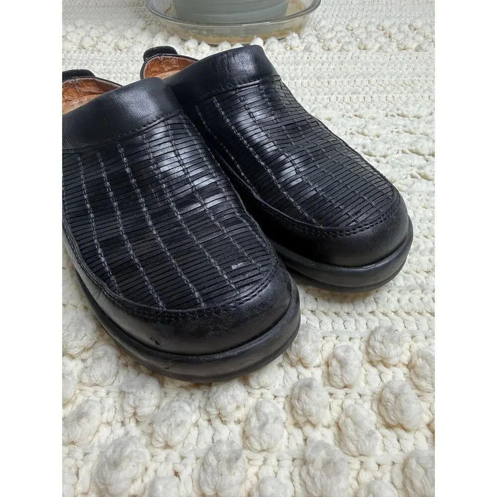 BIRKENSTOCK FOOTPRINTS Women's 41 US 10 Ashby Clogs Comfort Shoes Black Leather